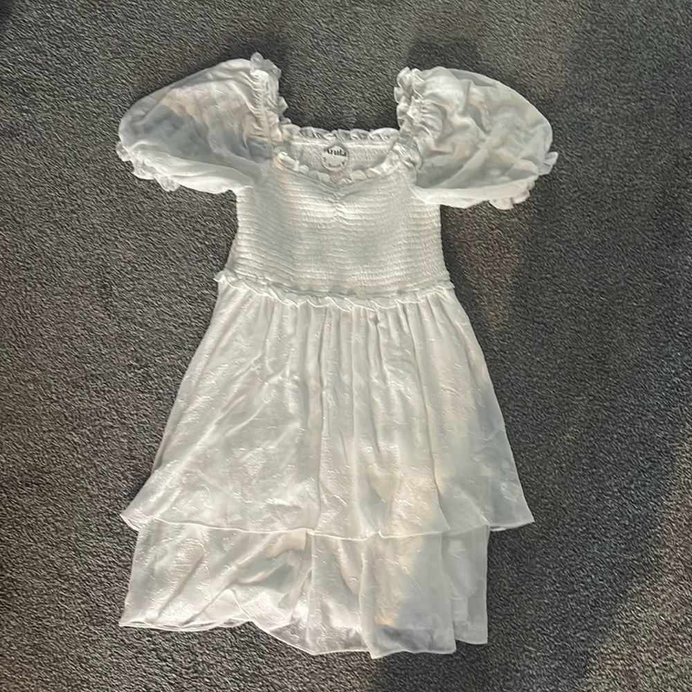 White Floral Lace Dress
